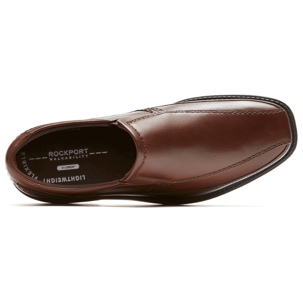 Slip-Ons Rockport Hombre Mexico - Style Leader 2 Bike Toe Marrom - YZJTL9167